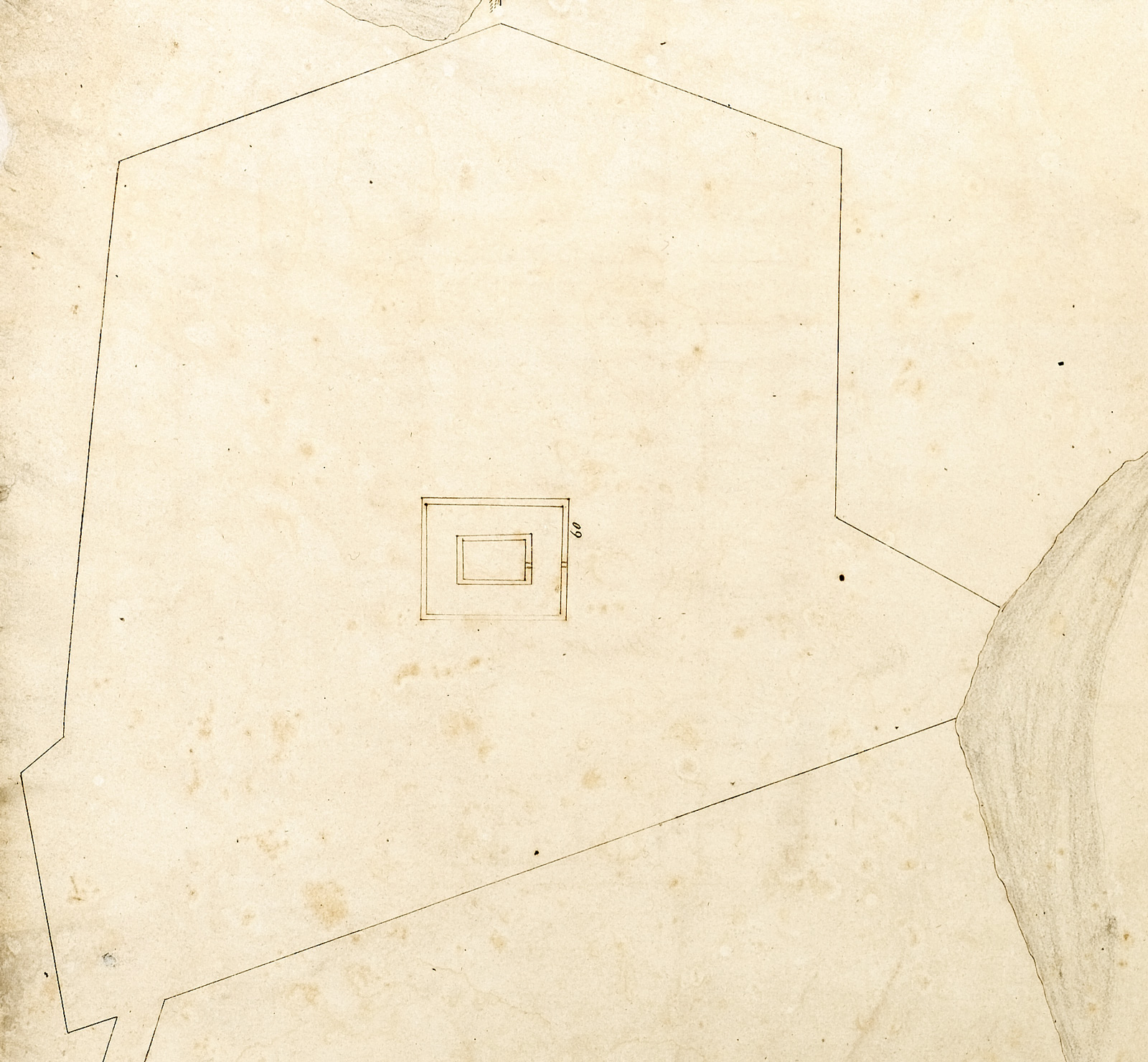 Plat for 3.75 Acres on Cooper River and Charleston Neck, for the Construction of a Powder Magazine, Surveyed by Peter Horlbeck, Formerly of Margaret Elliot. Date: 7/5/1771. (South Carolina Department of Archives and History) 