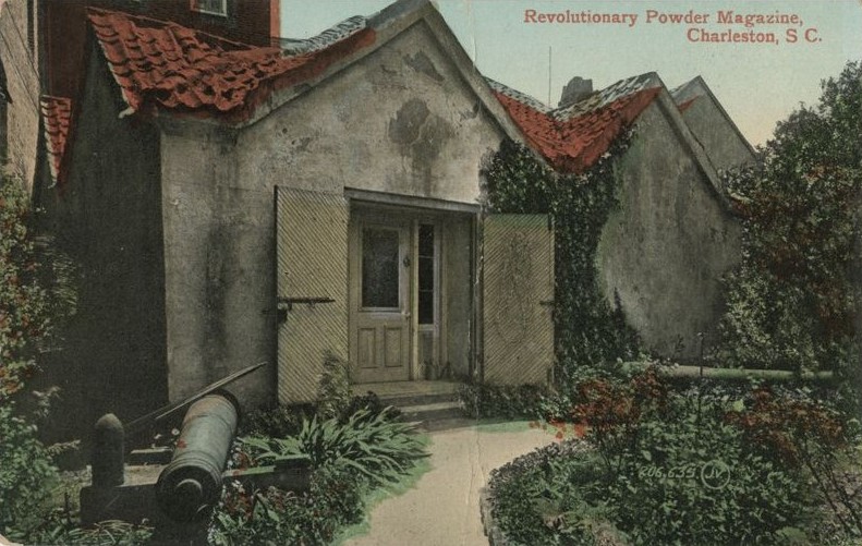 Revolutionary Powder Magazine Charleston, S.C.; (Leah Greenberg Postcard Collection, College of Charleston Libraries)